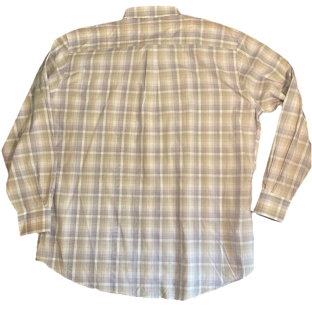Peter Millar Men's XXL Shirt Multicolor Plaid Long Sleeve Cotton Button Down - Picture 3 of 9